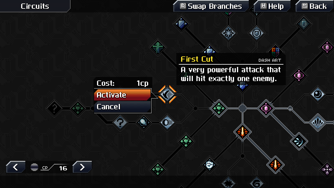 The circuit point skill tree